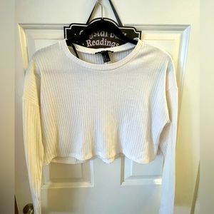 Forever 21 Cropped Long Sleeve Top
